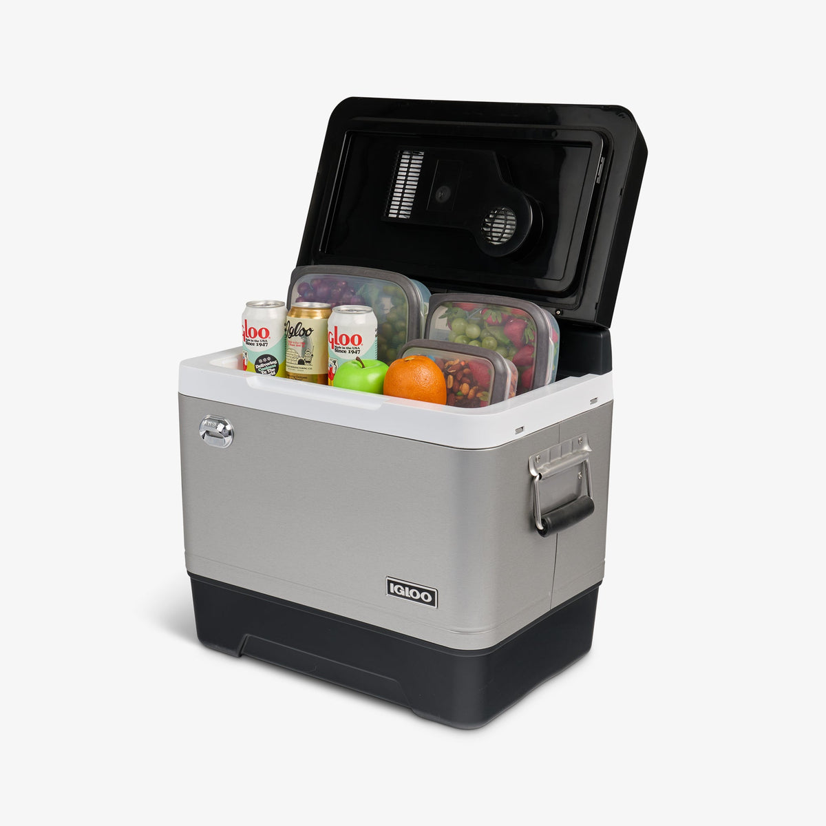 Igloo Legacy 42 Electric Cooler Retro Steel Design