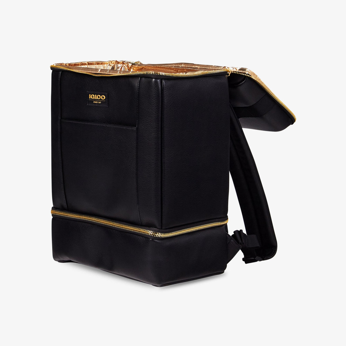 Igloo Luxe Faux-Leather Dual Compartment Backpack