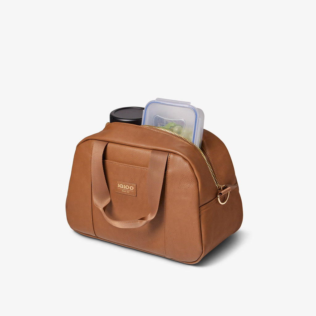 Igloo Luxe Faux-Leather Satchel Cooler Bag