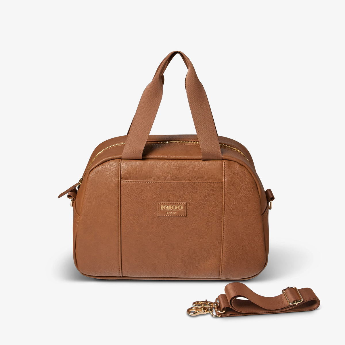 Igloo Luxe Faux-Leather Satchel Cooler Bag