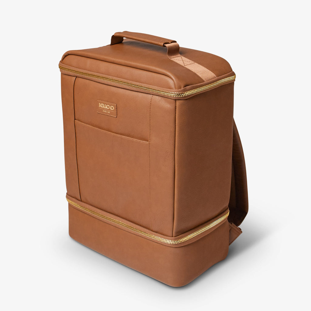 Igloo Luxe Faux-Leather Dual Compartment Backpack