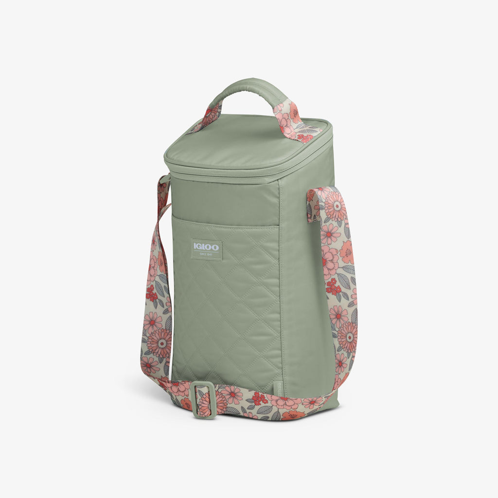Igloo Floral MaxCold DUO Vertical Crossbody Cooler Bag