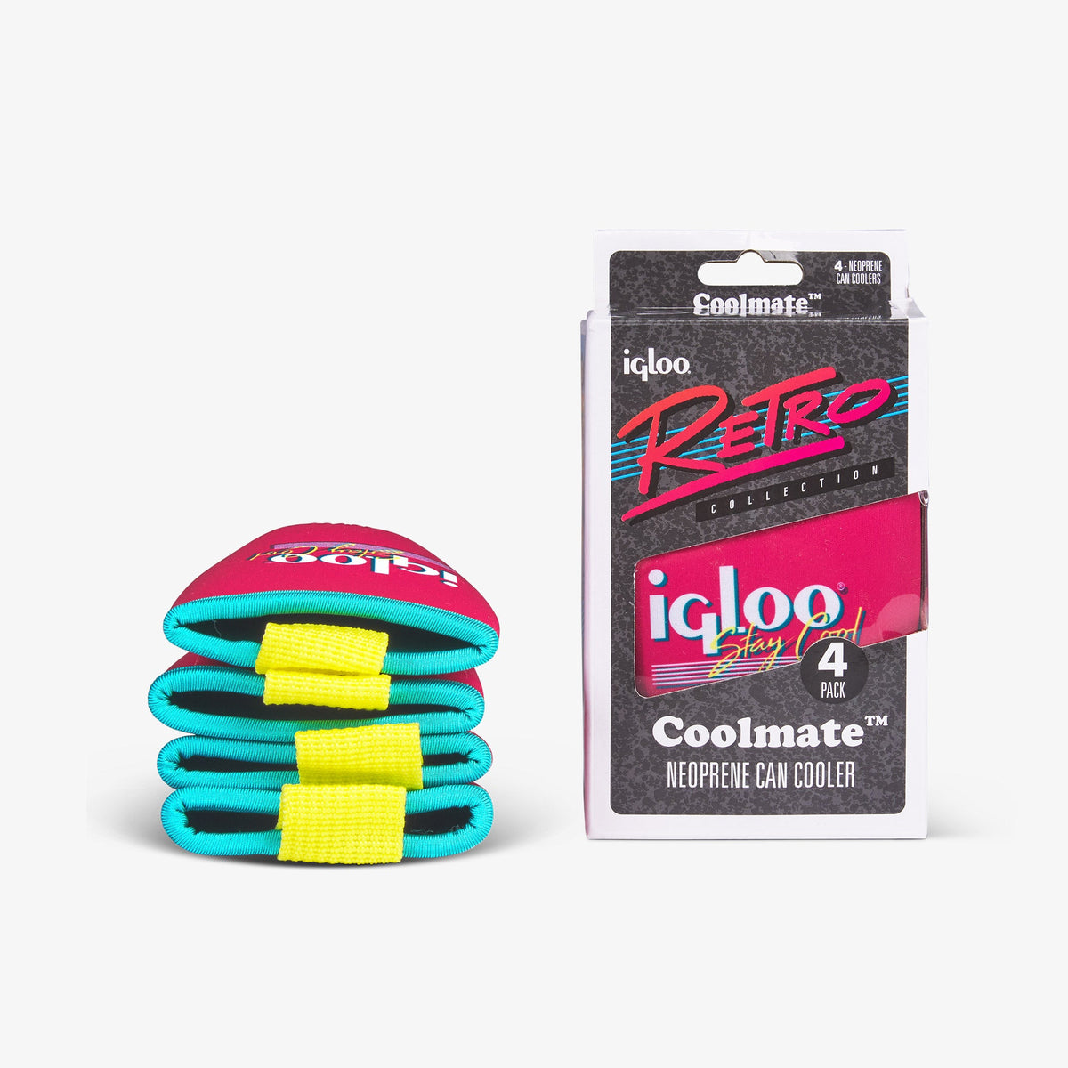 Igloo Retro Soft Coolmate 4-Pack Can Coolers